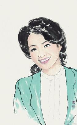 朱军 朱军画展 朱军画作 朱军画女主持